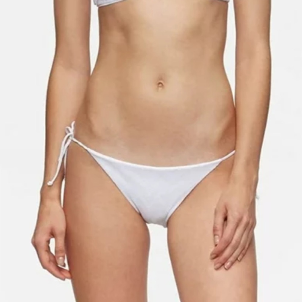 Tavik Swimwear Jax Textured Bikini Bottom, White